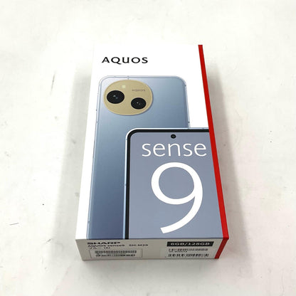 【全額返金保証】【最速発送】SHARP AQUOS sense 9 128GB ブルー SIMフリー SH-M29 白ロム 新品未開封 即納OK