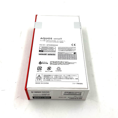 【全額返金保証】【最速発送】SHARP AQUOS sense 9 128GB ブルー SIMフリー SH-M29 白ロム 新品未開封 即納OK