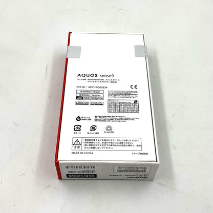 【全額返金保証】【最速発送】SHARP AQUOS sense 9 128GB ブルー SIMフリー SH-M29 白ロム 新品未開封 即納OK