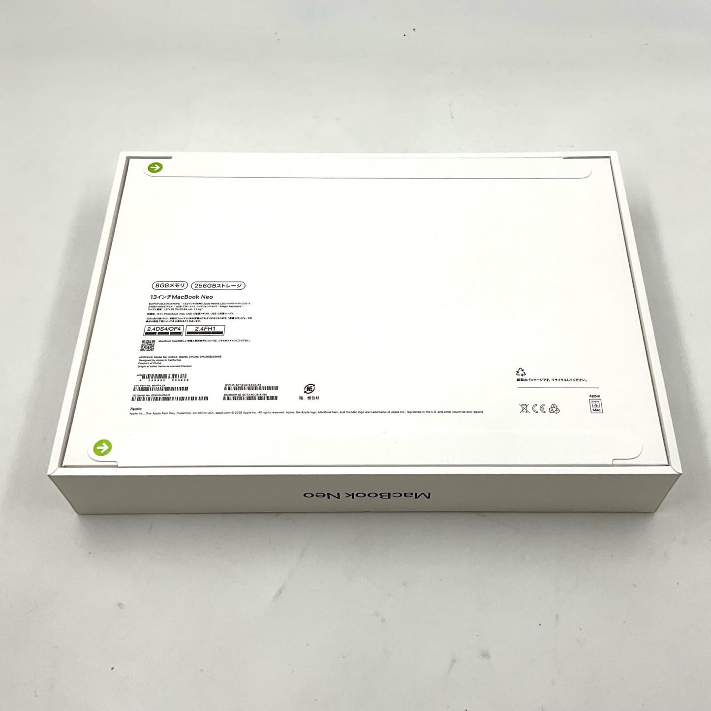 【全額返金保証】【最速発送】Apple MacBook Neo A18 Pro 8GB 256GB インディゴ 新品未開封 即納OK