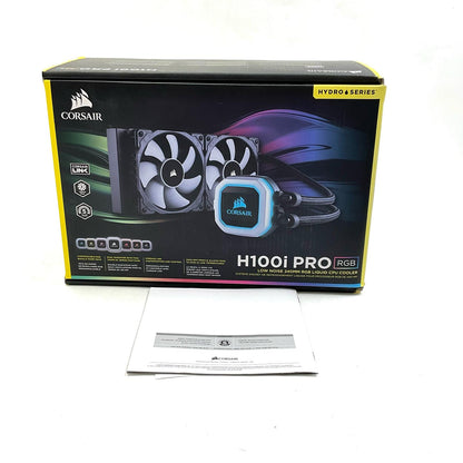 【全額返金保証】【最速発送】Corsair CPUクーラー H100i PRO RGB CW-9060033-WW 超美品 動作確認済