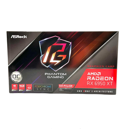 【全額返金保証】【最速発送】ASRock グラフィックボード RX6950XT PG 16GO Phantom Gaming 16G OC 90-GA49ZZ-00UANF 美品 動作確認済