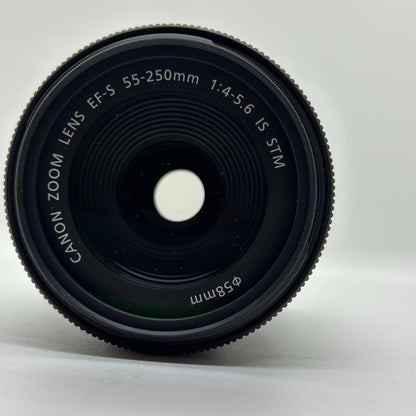 【全額返金保証】【最速発送】Canon EF-S55-250mm F4-5.6 IS STM 超美品 動作確認済