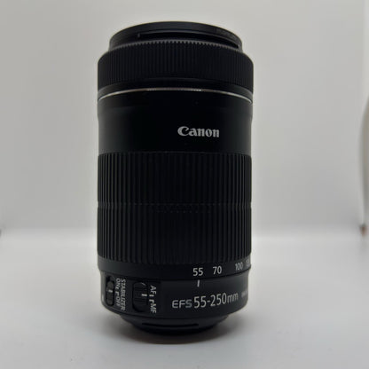 【全額返金保証】【最速発送】Canon EF-S55-250mm F4-5.6 IS STM 超美品 動作確認済