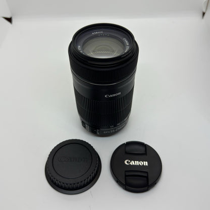 【全額返金保証】【最速発送】Canon EF-S55-250mm F4-5.6 IS STM 超美品 動作確認済