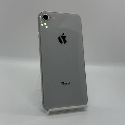 【全額返金保証】【最速発送】Apple iPhone iPhone 8 64GB シルバー au SIMフリー 白ロム 動作確認済 84%