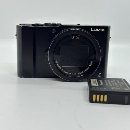 【全額返金保証】【最速発送】Panasonic コンパクトデジタルカメラ LUMIX DMC-LX9 ブラック 動作確認済