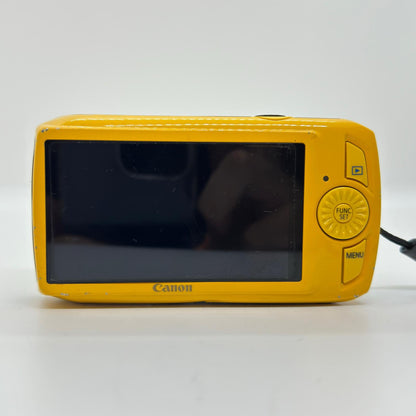【全額返金保証】【最速発送】Canon コンパクトデジタルカメラ IXY 30S イエロー 動作確認済