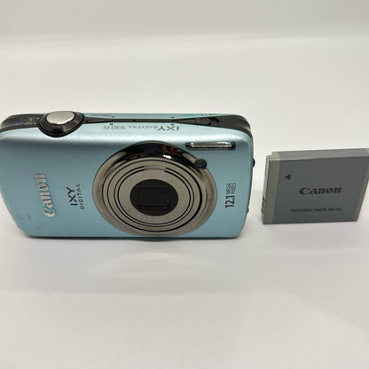【全額返金保証】【最速発送】Canon コンパクトデジタルカメラ IXY DIGITAL 930 IS ブルー 動作確認済