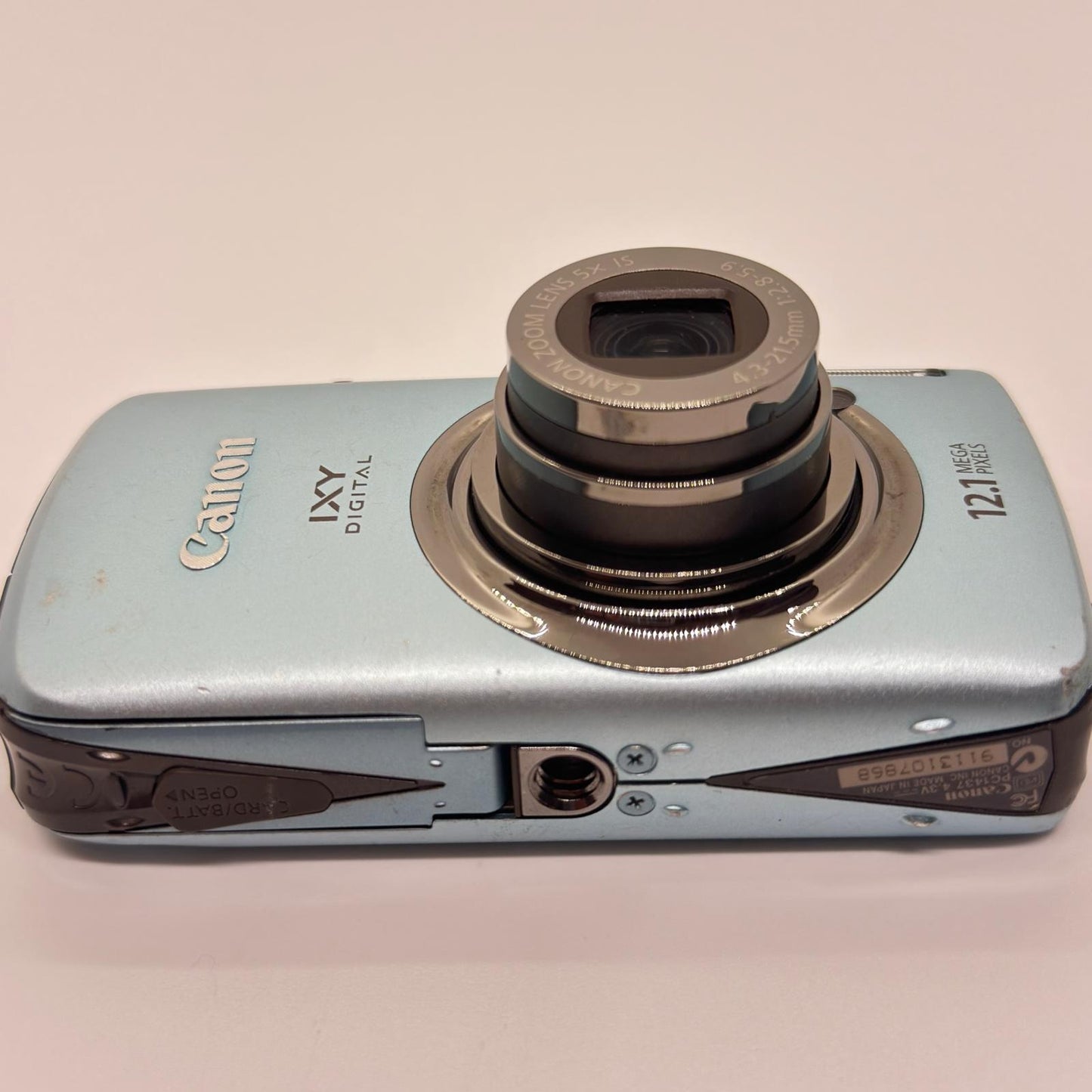 【全額返金保証】【最速発送】Canon コンパクトデジタルカメラ IXY DIGITAL 930 IS ブルー 動作確認済