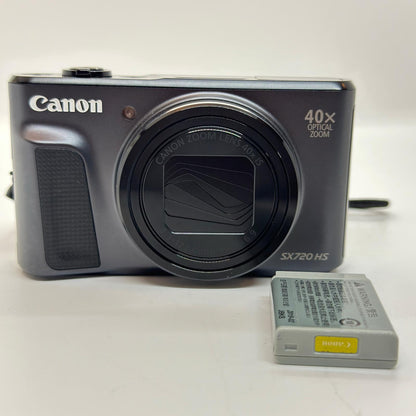 【全額返金保証】【最速発送】Canon コンパクトデジタルカメラ PowerShot SX720 HS ブラック 動作確認済