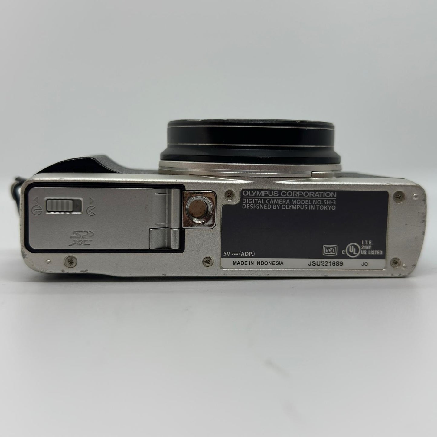 【全額返金保証】【最速発送】OLYMPUS コンパクトデジタルカメラ STYLUS SH-3 シルバー 動作確認済