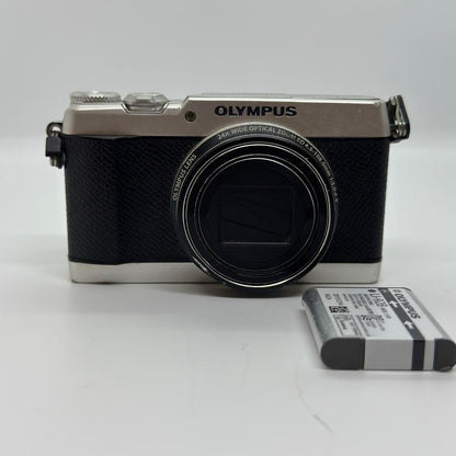 【全額返金保証】【最速発送】OLYMPUS コンパクトデジタルカメラ STYLUS SH-3 シルバー 動作確認済