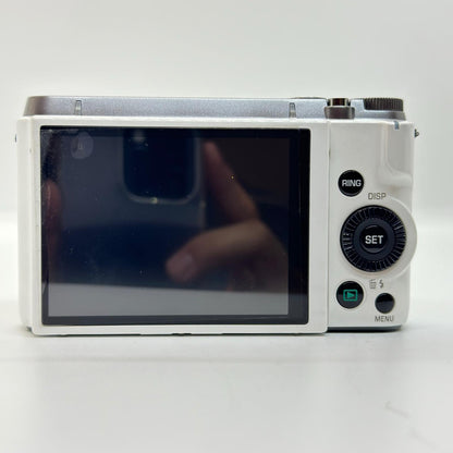 【全額返金保証】【最速発送】 コンパクトデジタルカメラ CASIO EXILIM EX-ZR1100 ホワイト 美品 動作確認済