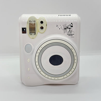 【全額返金保証】【最速発送】FUJIFILM instax mini 50S ホワイト 蒸気船ウィリー 美品 動作確認済