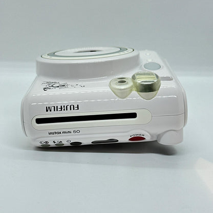 【全額返金保証】【最速発送】FUJIFILM instax mini 50S ホワイト 蒸気船ウィリー 美品 動作確認済