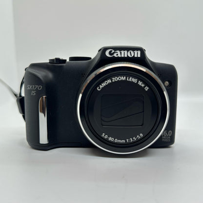 【全額返金保証】【最速発送】Canon コンパクトデジタルカメラ PowerShot SX170 IS 美品 動作確認済