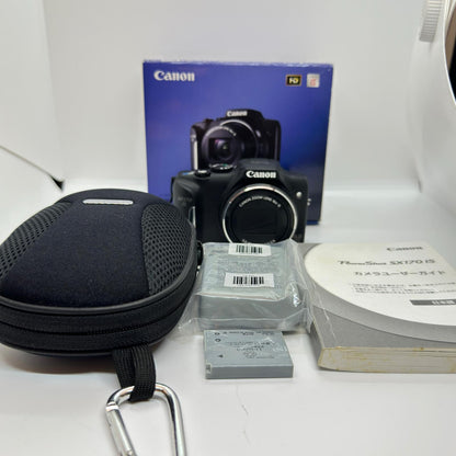 【全額返金保証】【最速発送】Canon コンパクトデジタルカメラ PowerShot SX170 IS 美品 動作確認済