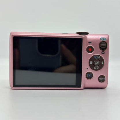 【全額返金保証】【最速発送】Canon コンパクトデジタルカメラ IXY 100F ピンク 美品 動作確認済
