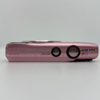 【全額返金保証】【最速発送】Canon コンパクトデジタルカメラ IXY 100F ピンク 美品 動作確認済