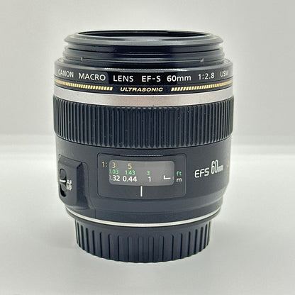 【全額返金保証】【最速発送】Canon EF-S60mm F2.8 マクロ USM 美品 動作確認済