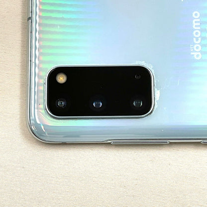 【全額返金保証】【最速発送】SAMSUNG Galaxy S20 5G クラウド ブルー docomo SIMフリー SC-51A 白ロム 動作確認済