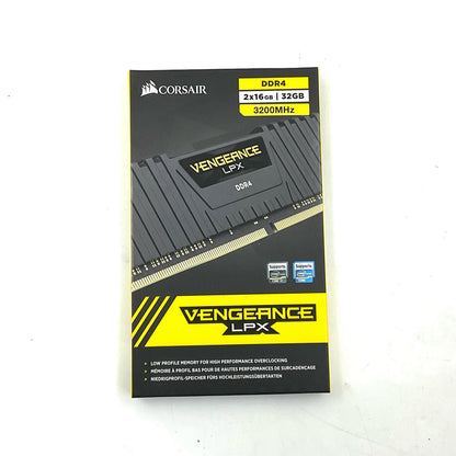 【全額返金保証】【最速発送】CORSAIR メモリ DDR4 PC4-25600 32GB (16GB 2枚組） CMK32GX4M2E3200C16 美品 動作確認済