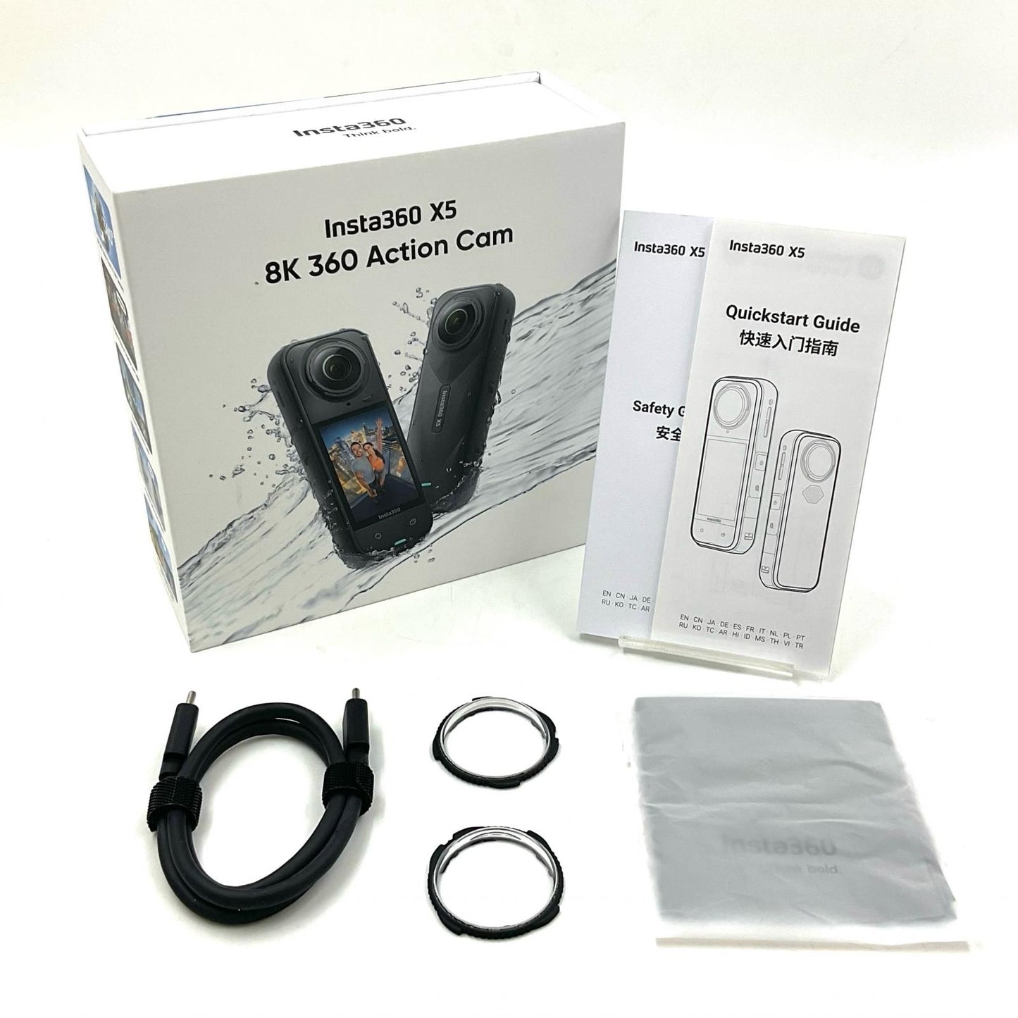 【全額返金保証】【最速発送】Insta360 Insta360 X5 美品 動作確認済