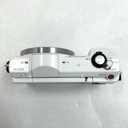 【全額返金保証】【最速発送】Sony デジタル一眼 α5000 ILCE-5000 ボディ [ホワイト] 動作確認済