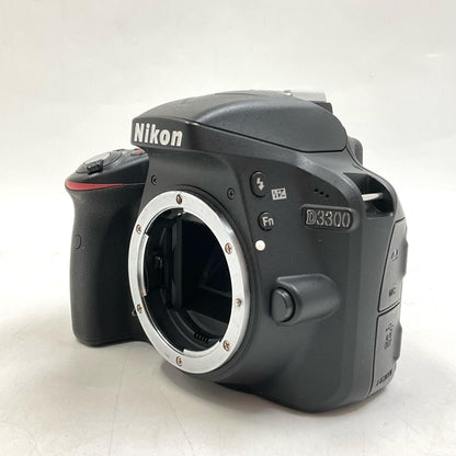 【全額返金保証】【最速発送】Nikon デジタル一眼 D3300 ボディ ブラック 美品 動作確認済