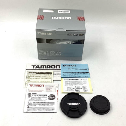 【全額返金保証】【最速発送】TAMRON SP 24-70mm F/2.8 Di VC USD (Model A007) [キヤノン用] 超美品 動作確認済