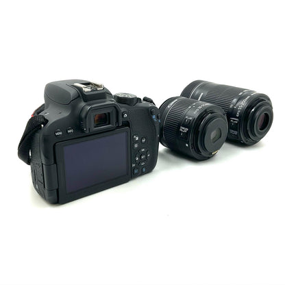 【全額返金保証】【最速発送】Canon デジタル一眼 EOS Kiss X9i ダブルズームキット ブラック 美品 動作確認済