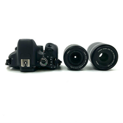 【全額返金保証】【最速発送】Canon デジタル一眼 EOS Kiss X9i ダブルズームキット ブラック 美品 動作確認済