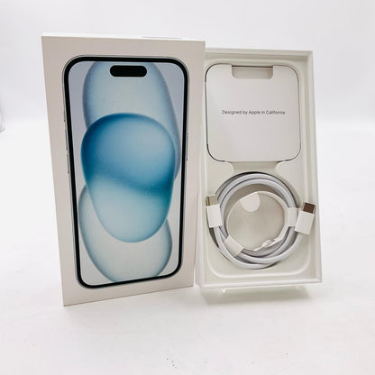 【全額返金保証】【最速発送】Apple iPhone iPhone 15 256GB ブルー SIMフリー 白ロム 美品 動作確認済 90%