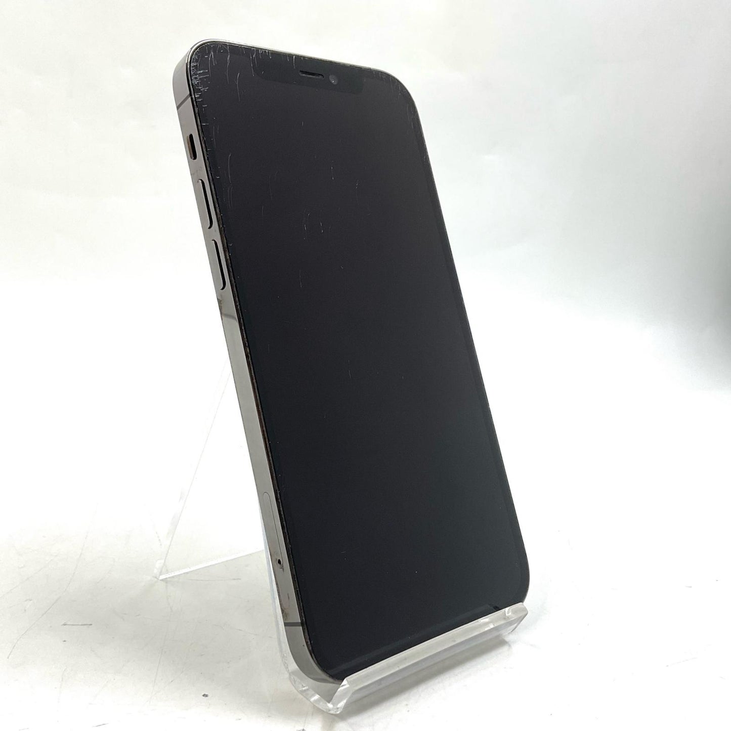 【全額返金保証】【最速発送】Apple iPhone iPhone 12 Pro 128GB グラファイト au SIMフリー 白ロム 動作確認済 77%