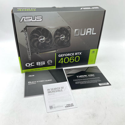 【全額返金保証】【最速発送】ASUS グラフィックボード DUAL-RTX4060-O8G-V2 美品 動作確認済