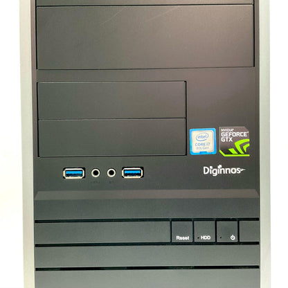 【全額返金保証】【最速発送】ドスパラ ゲーミングデスクトップPC Monarch XH intel core i7-8700 16GB HDD 1TB NVIDIA GeForce GTX 1050 Ti 4GB 動作確認済