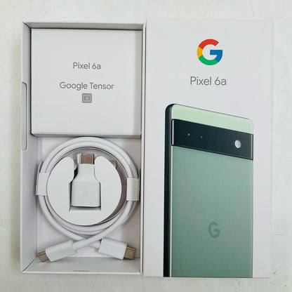 【全額返金保証】【最速発送】Google Pixel 6a 128GB セージ Softbank SIMフリー GB17L 白ロム 動作確認済