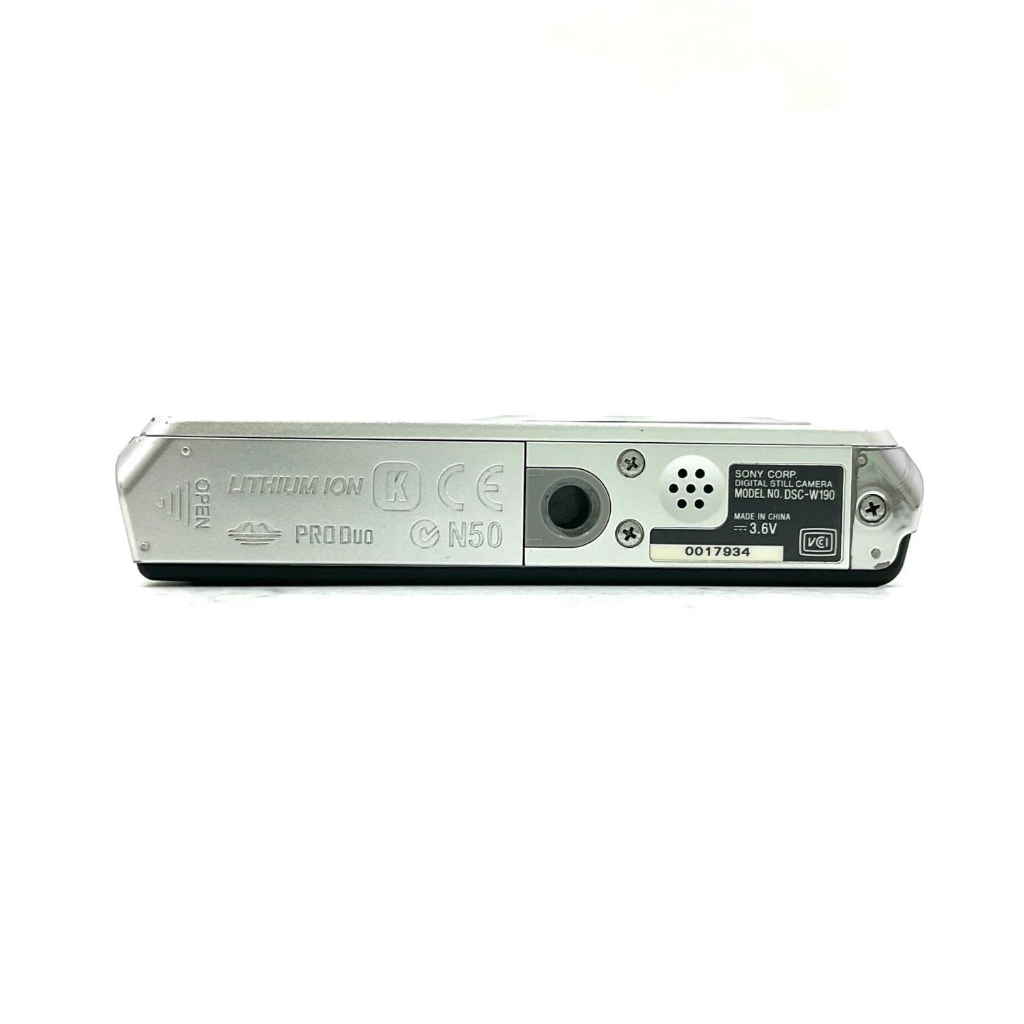 【最速発送】Sony コンパクトデジタルカメラ Cyber-shot DSC-W190 シルバー【難有】
