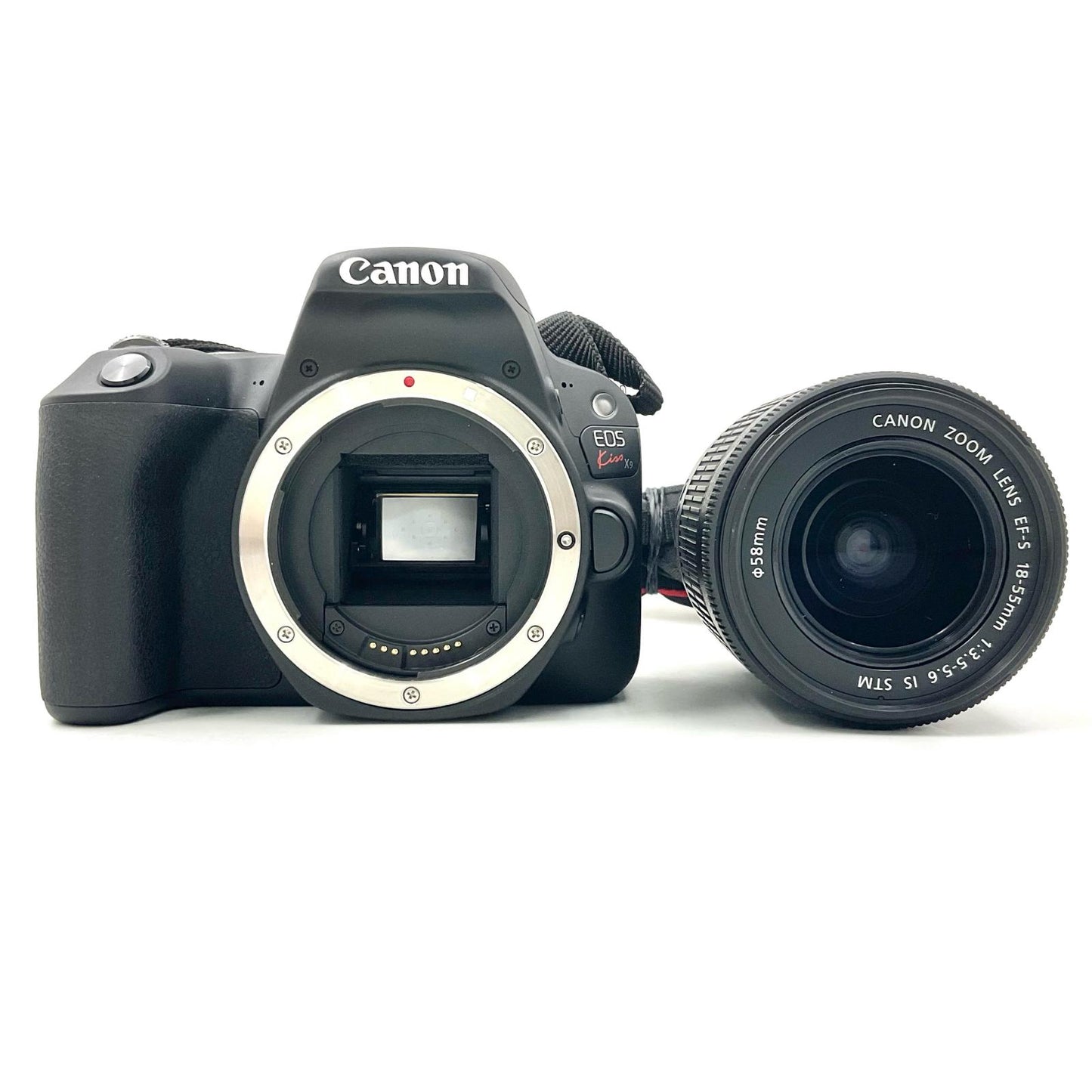 【全額返金保証】【最速発送】Canon デジタル一眼 EOS Kiss X9 ブラック レンズキット 美品 動作確認済