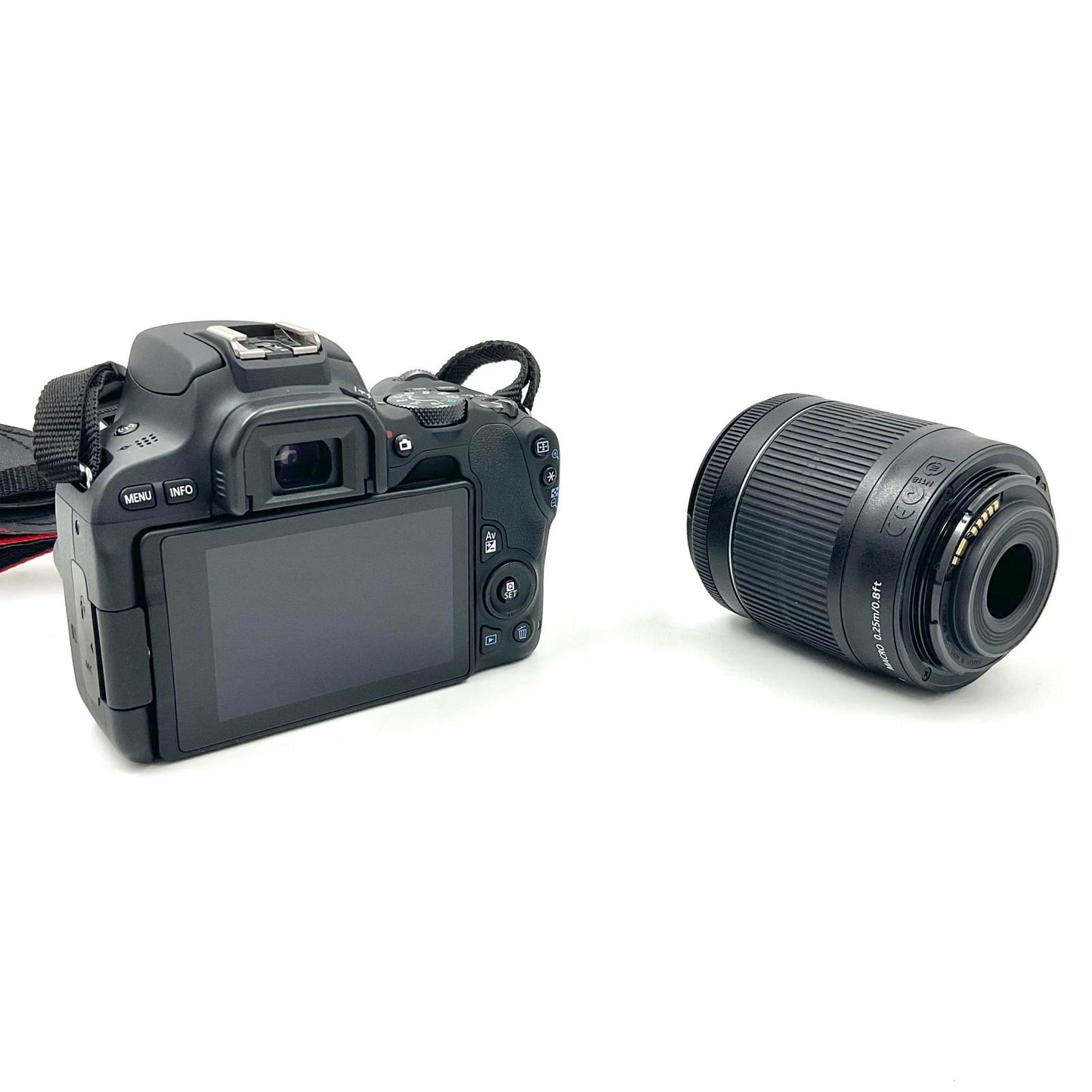 【全額返金保証】【最速発送】Canon デジタル一眼 EOS Kiss X9 ブラック レンズキット 美品 動作確認済