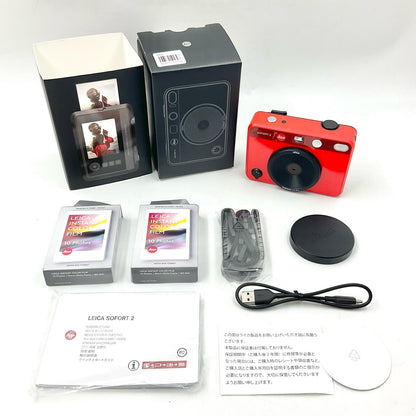 【全額返金保証】【最速発送】Leica コンパクトデジタルカメラ SOFORT 2 レッド 美品 動作確認済