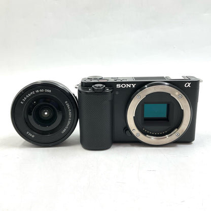 【全額返金保証】【最速発送】Sony デジタル一眼 VLOGCAM ZV-E10 パワーズームレンズキット ZV-E10L ブラック 美品 動作確認済