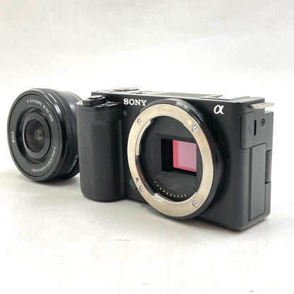 【全額返金保証】【最速発送】Sony デジタル一眼 VLOGCAM ZV-E10 パワーズームレンズキット ZV-E10L ブラック 美品 動作確認済