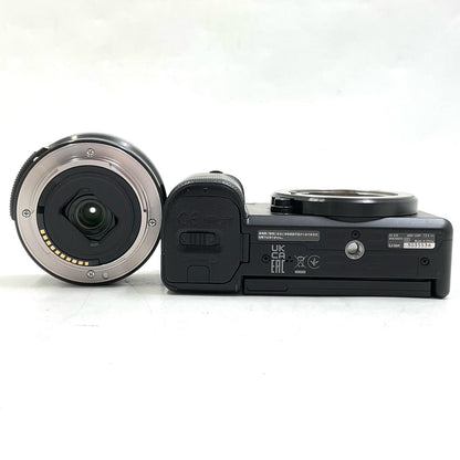 【全額返金保証】【最速発送】Sony デジタル一眼 VLOGCAM ZV-E10 パワーズームレンズキット ZV-E10L ブラック 美品 動作確認済