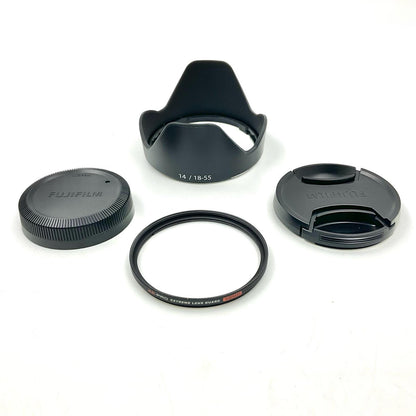 【全額返金保証】【最速発送】FUJIFILM XF18-55mmF2.8-4 R LM OIS 美品 動作確認済