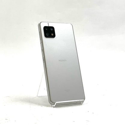 【全額返金保証】【最速発送】SHARP AQUOS sense6s 64GB シルバー SIMフリー SHG07 白ロム 動作確認済