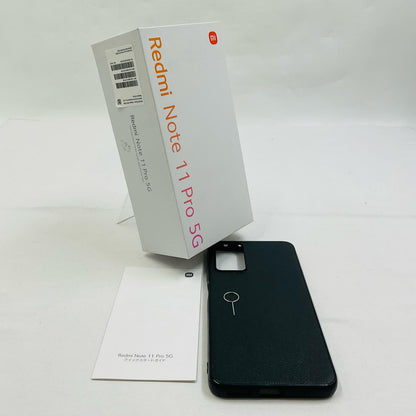 【全額返金保証】【最速発送】Xiaomi Redmi Note 11 Pro 5G 128GB Graphite Gray Mineo SIMフリー 2201116SR 白ロム 動作確認済
