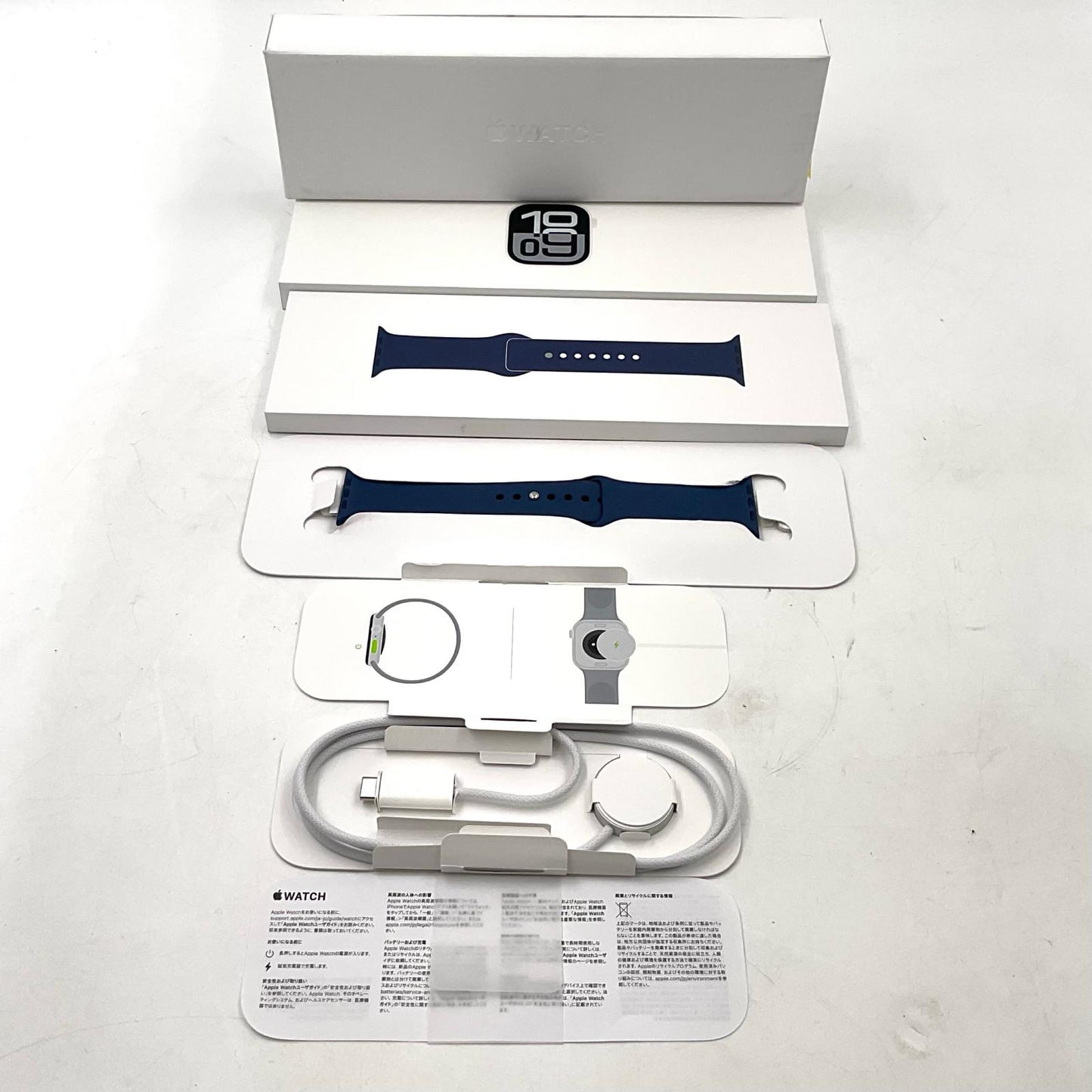 【全額返金保証】【最速発送】 Apple Watch 10 アルミニウム GPS 46mm 64GB シルバー 美品 動作確認済