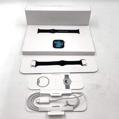 【全額返金保証】【最速発送】 Apple Watch 11 アルミニウム GPS 42mm 64GB スペースグレイ 美品 動作確認済